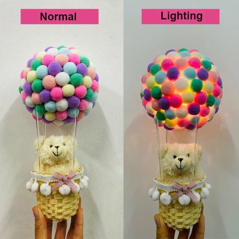 DIY Luftballon-formet Flyvende Dyr Natlampe