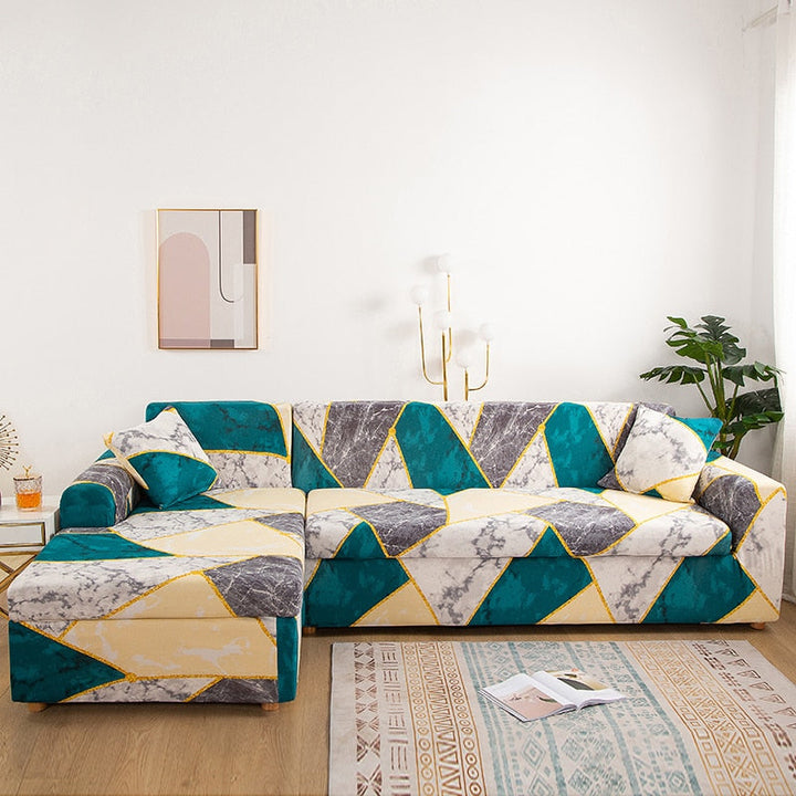Moderne skridsikker farverig elastisk sofatræk