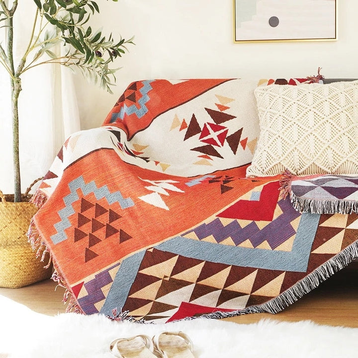 Vintage Græskar Sofa Cover tæppe |