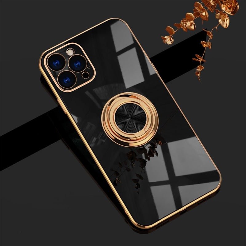 iPhone Cover med Metal Stativ Ring