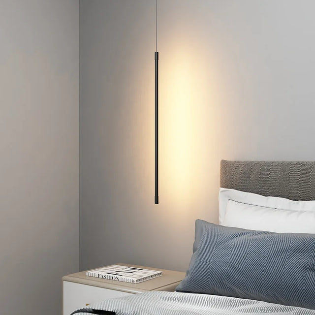 Nordisk LED Pendellampe: Minimalistisk design med kreative linjer, perfekt til soveværelset, spisestue