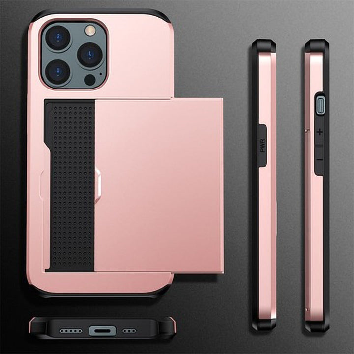 Business Armor Slide Wallet iPhone Cover