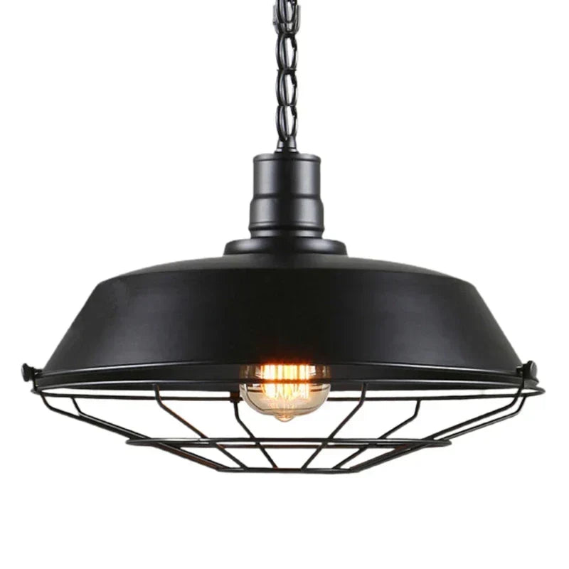 Vintage Loft Pendelampe: Industriel Retro Jern Loftlampe Chandelier til Stue, Restaurant, Bar, Køkken
