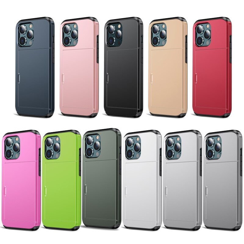 Business Armor Slide Wallet iPhone Cover