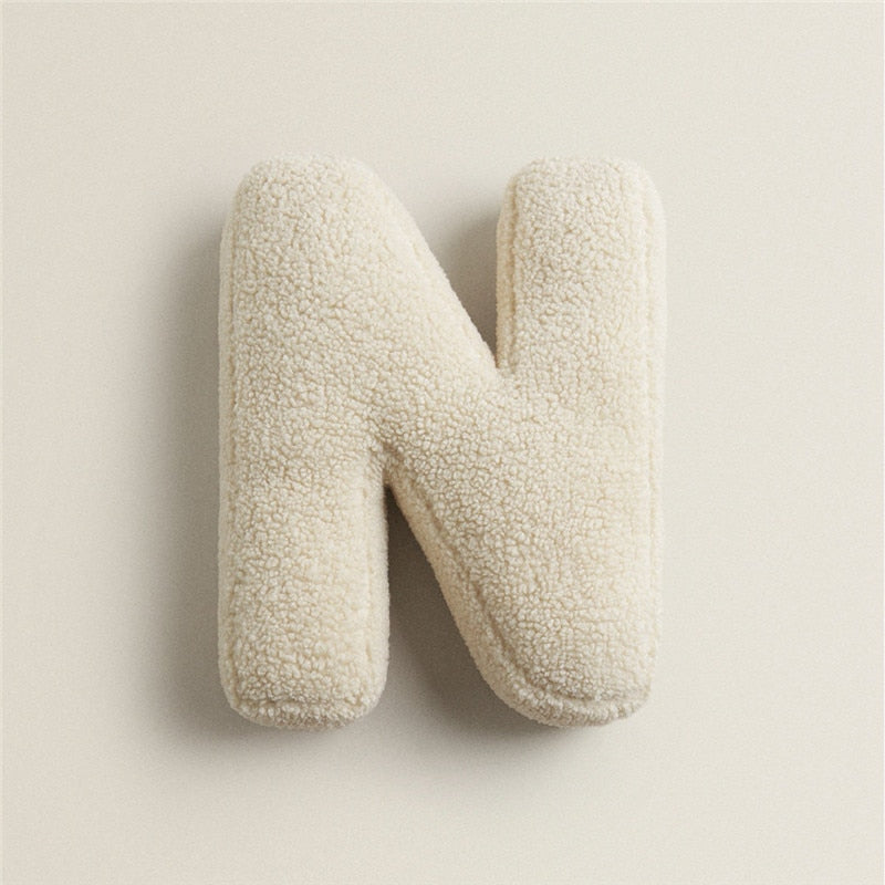 Alfabet Bogstav Fleece Pude
