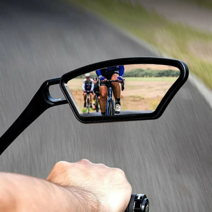 Cykelspejl lavet af rustfrit stål – brudsikkert &amp; 360° roterbart for mere sikkerhed