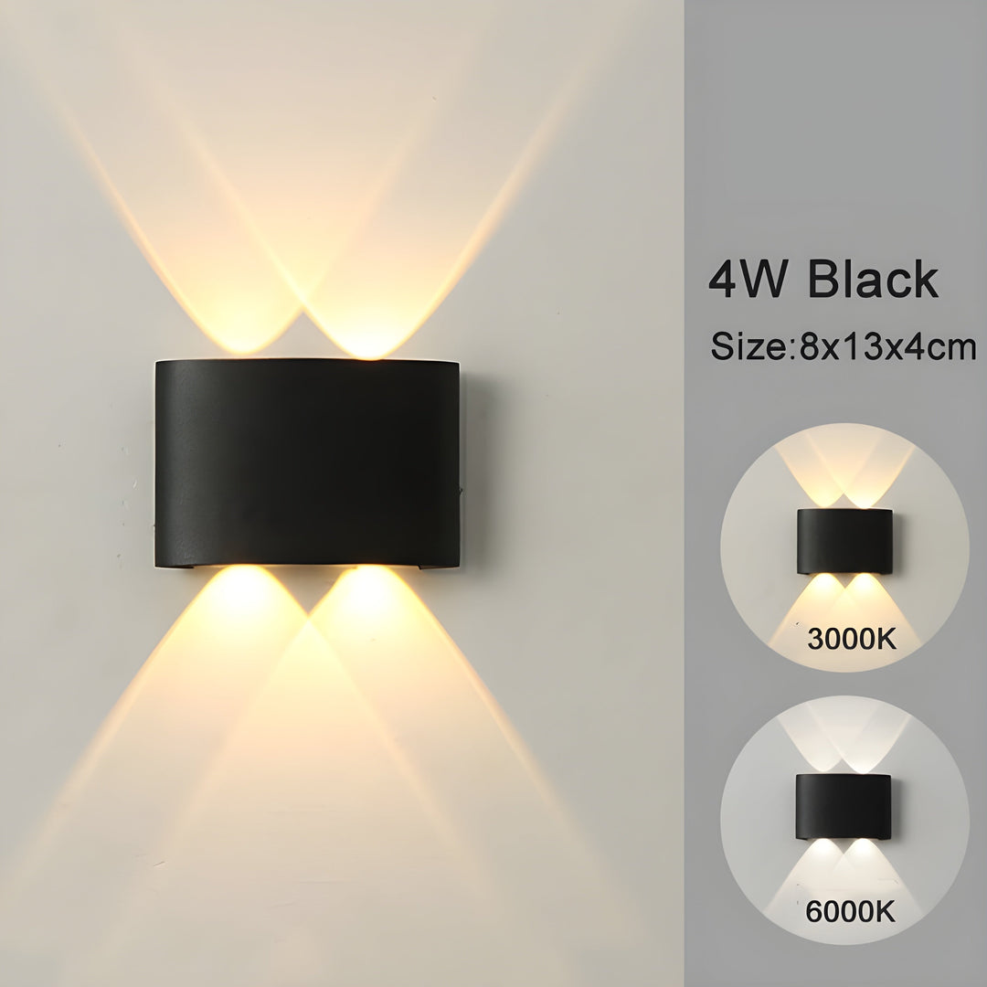 LED vægmonterede lamper til indendørs og udendørs områder