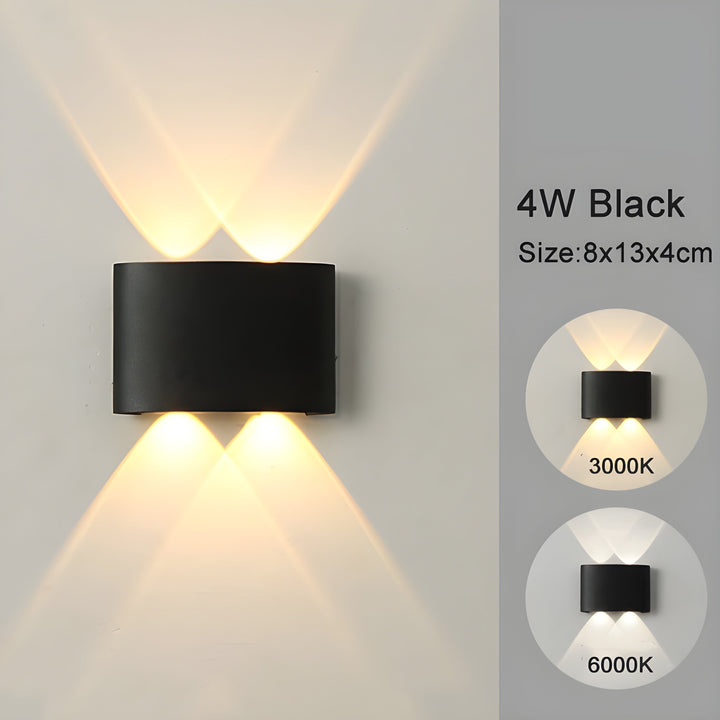 LED vægmonterede lamper til indendørs og udendørs områder