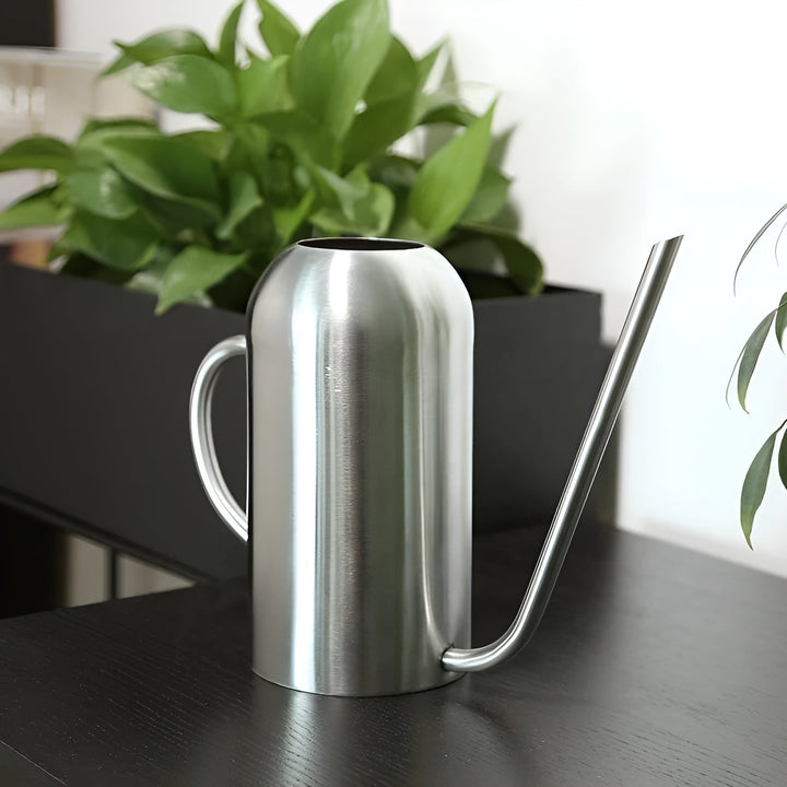 Rustfrit Stål Kande - 1,5L Lang Vandkande til Planter og Blomster