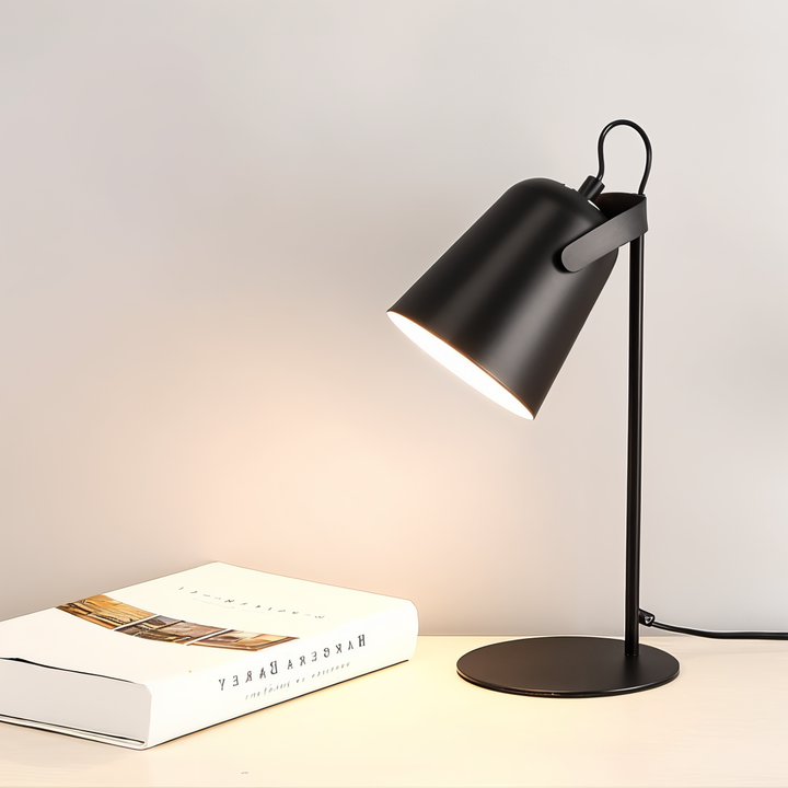 Macaron Bordlampe - Nordisk Gul Bordlampe - Justerbar Lampe
