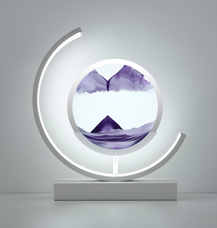 Sandlandskab - Flydende Sand LED Lampe 3D Kviksand Nattelys