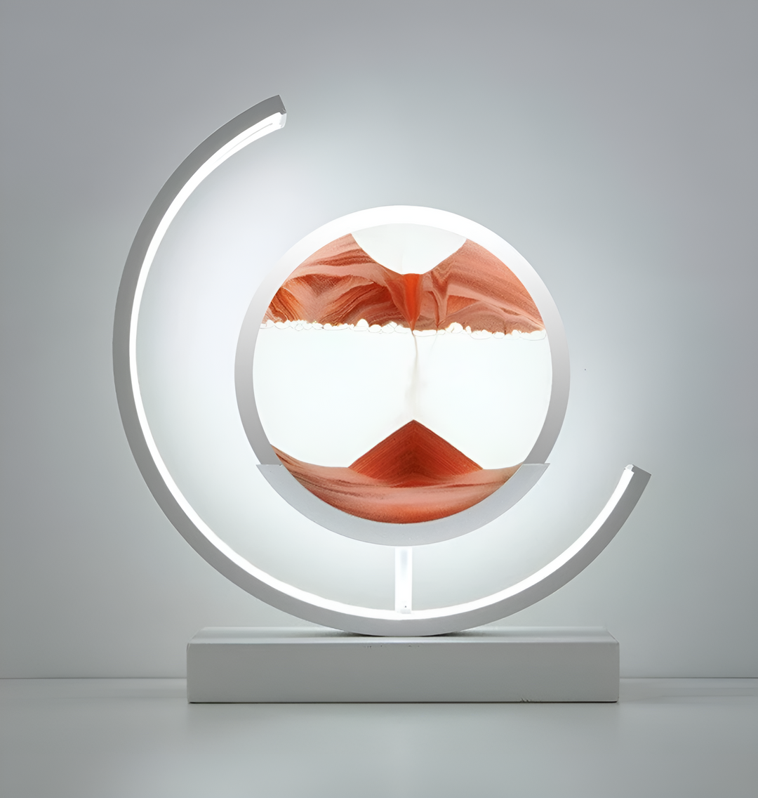 Sandlandskab - Flydende Sand LED Lampe 3D Kviksand Nattelys