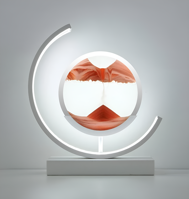 Sandlandskab - Flydende Sand LED Lampe 3D Kviksand Nattelys