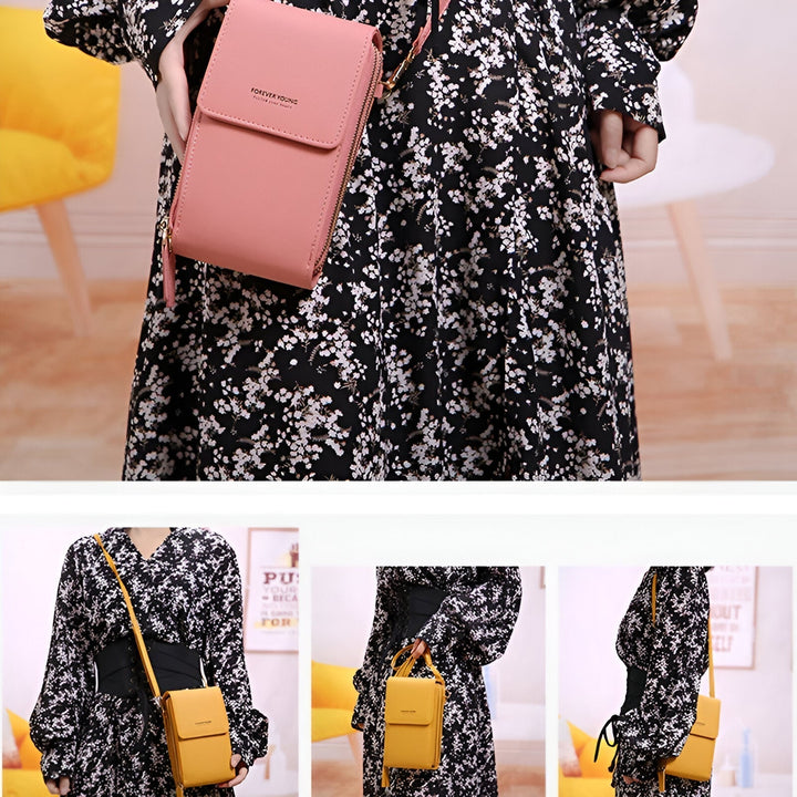 Carry - Stilfuld Crossbody Pung &amp; Telefonholder Taske
