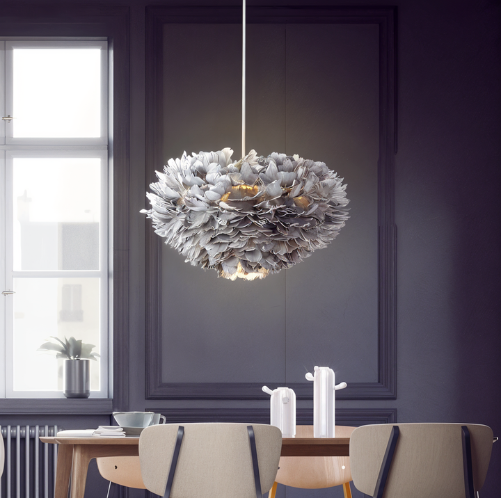 Drømmefanger Fjer Chandelier - Håndlavet, justerbar pendellampe