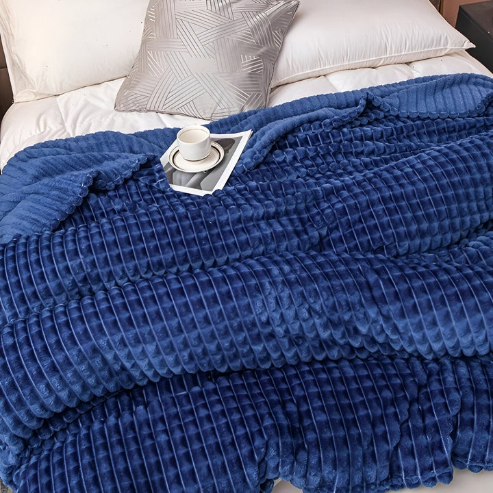 EliteWave Plaid - Ultrafluffy struktureret koralfleece tæppe