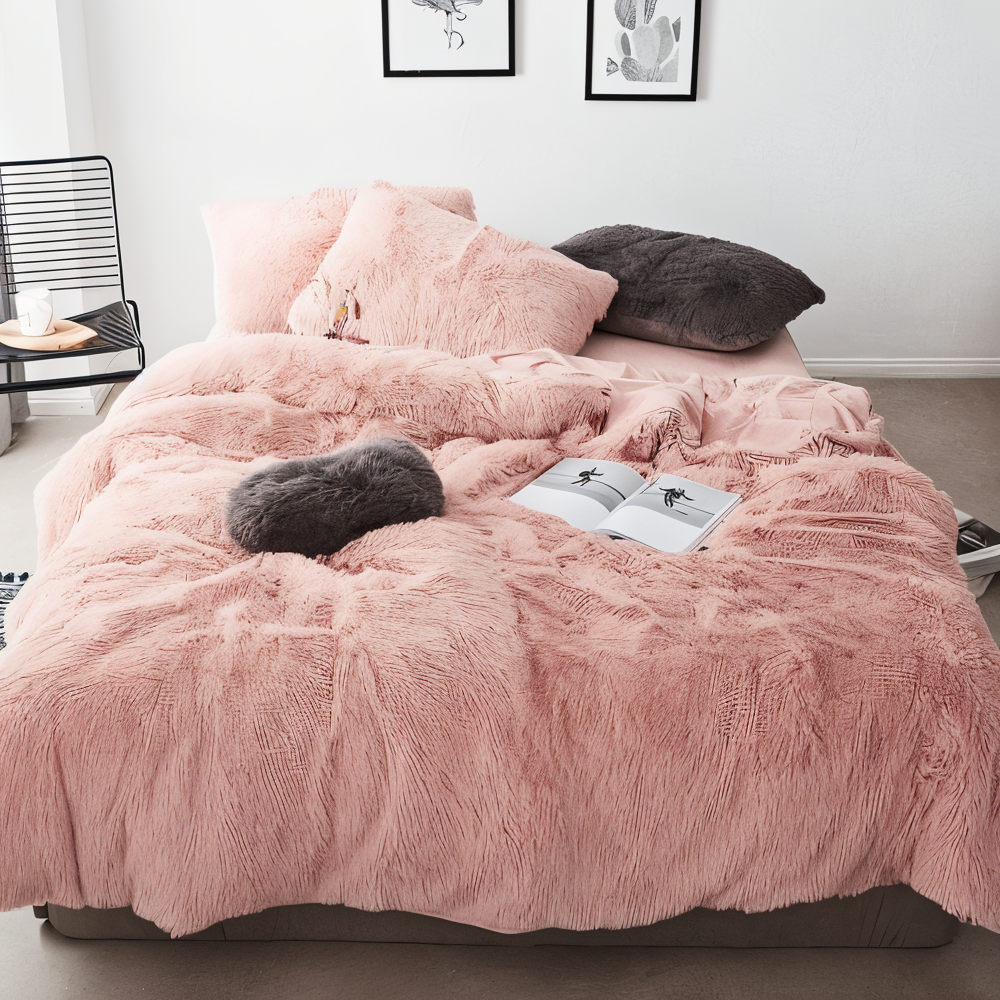 FLUFFUREST – Plush Fleece Sengetøjssæt