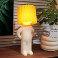 Bordlampe - Kreativ lille genert dreng LED lampe