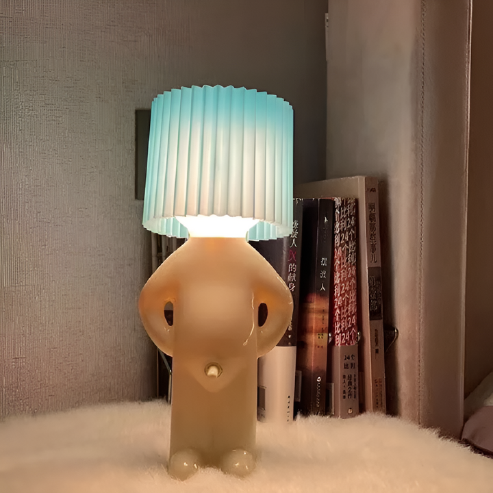 Bordlampe - Kreativ lille genert dreng LED lampe