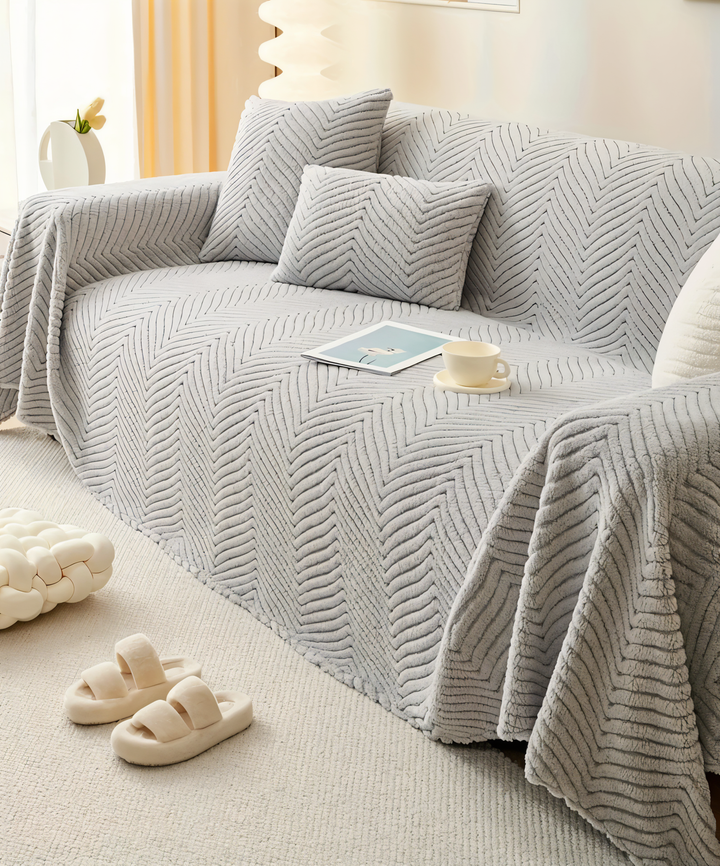 LuxuraWrap Sofa Cover – Skridsikker, kæledyrsvenlig sofa beskyttelse