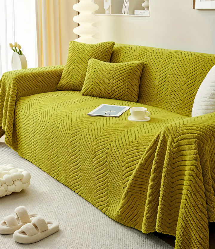 LuxuraWrap Sofa Cover – Skridsikker, kæledyrsvenlig sofa beskyttelse