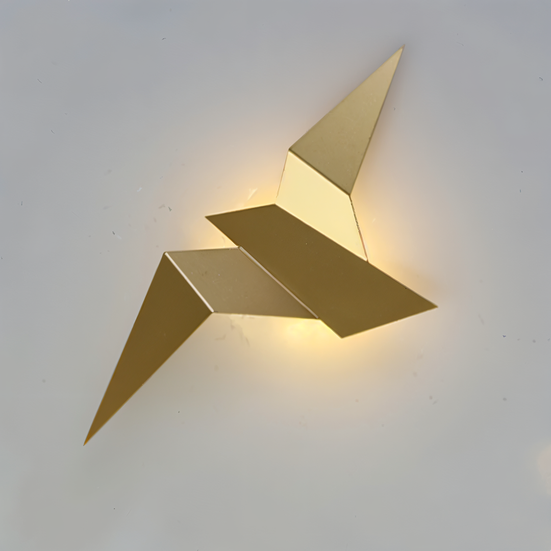 OriTori Væglampe - Geometrisk Origami Fugl Væglampe - Japansk Stil Væglampe Design