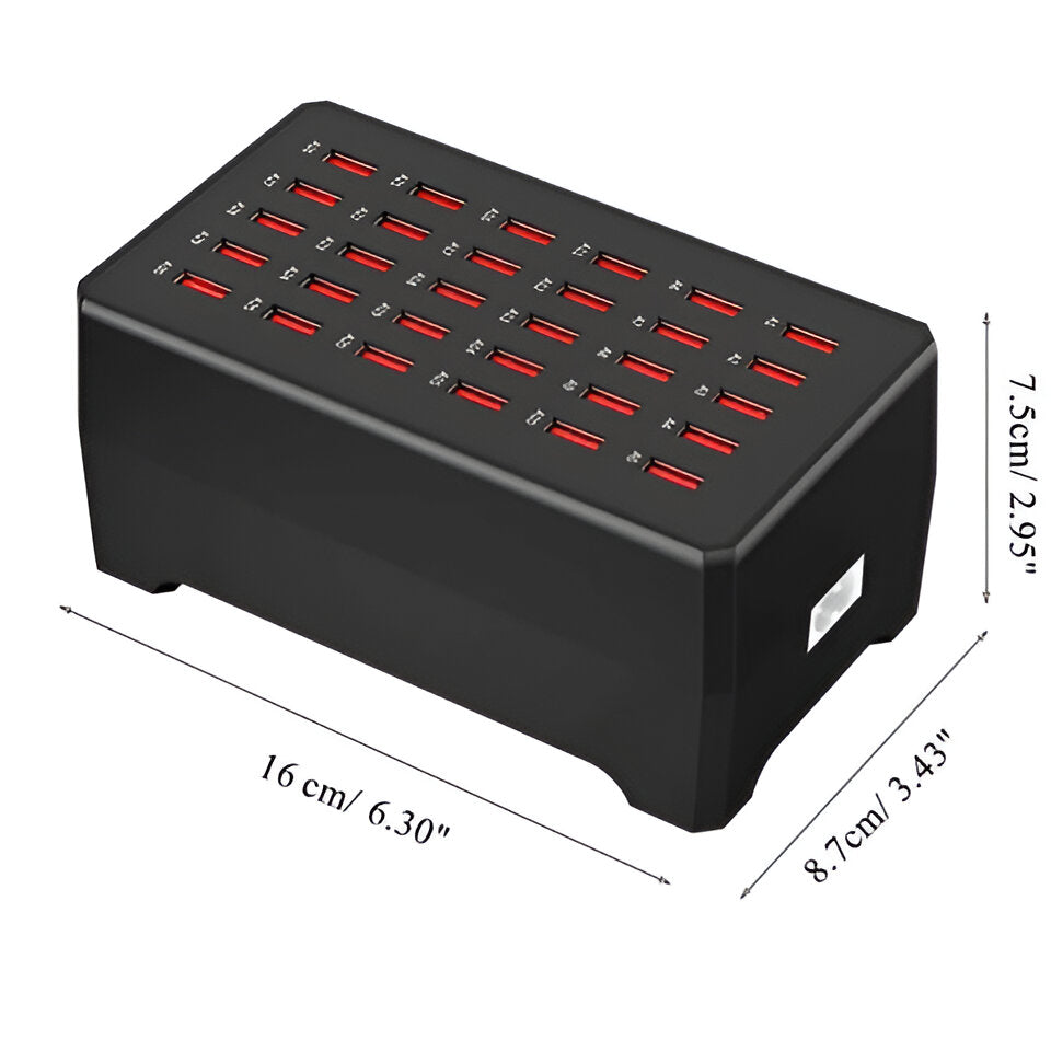 PowerPort Pro 30 - Universel Multi-USB Opladningsstation med 30 Porte