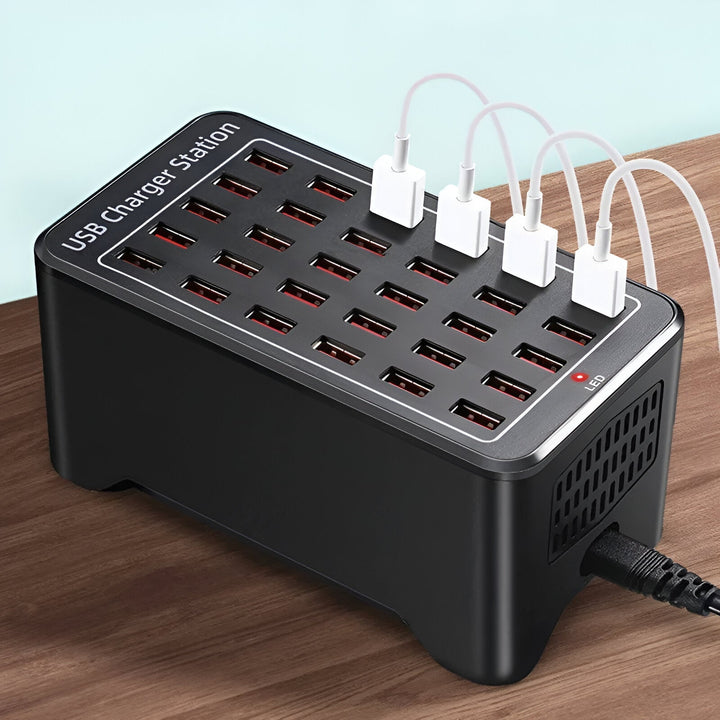 PowerPort Pro 30 - Universel Multi-USB Opladningsstation med 30 Porte