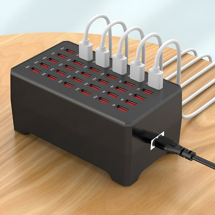 PowerPort Pro 30 - Universel Multi-USB Opladningsstation med 30 Porte