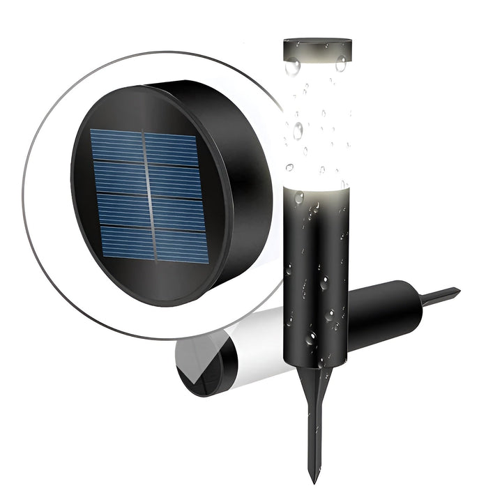 SolarShimmer - Rustfrit Stål Solpostlamper Udendørs Lampe