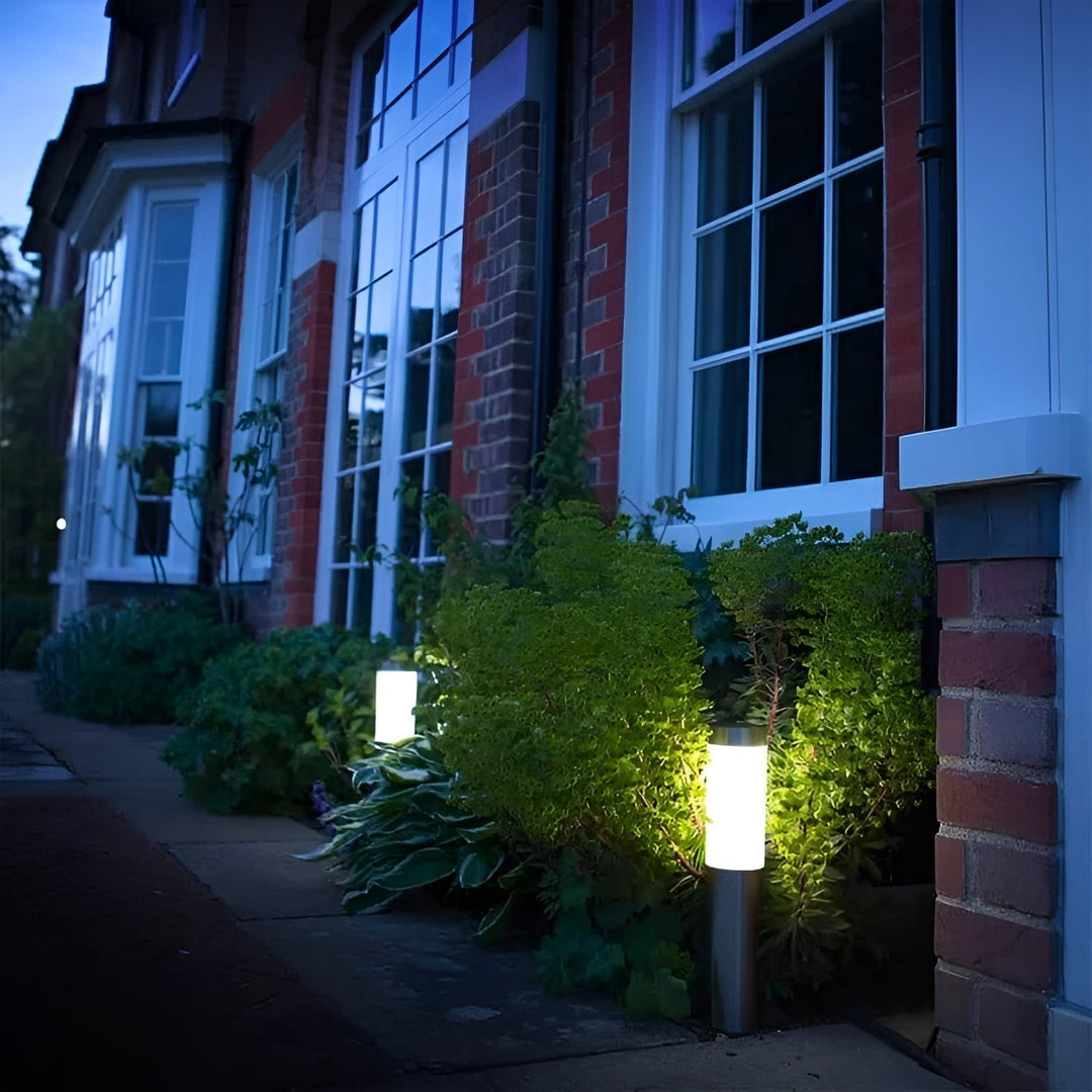 SolarShimmer - Rustfrit Stål Solpostlamper Udendørs Lampe