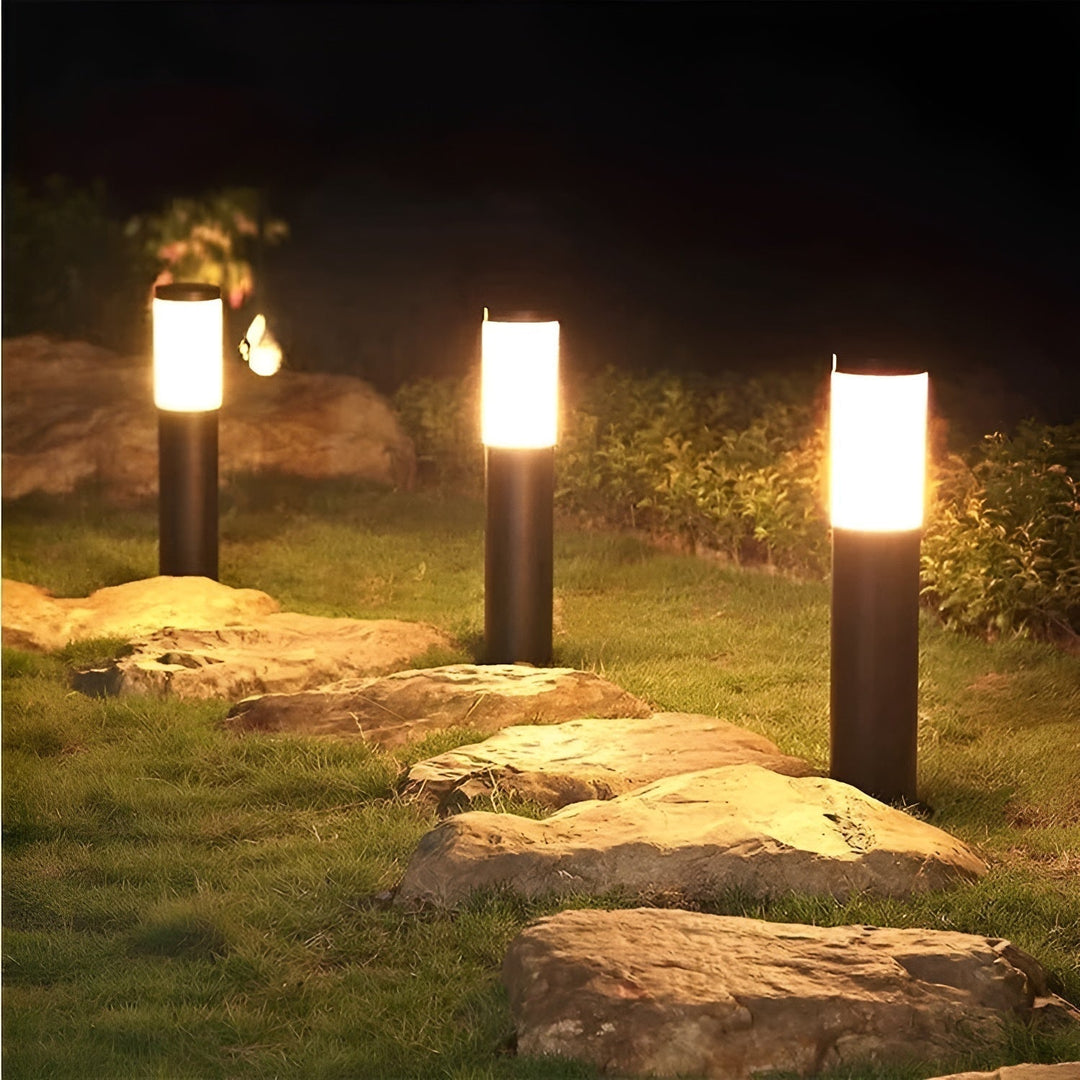 SolarShimmer - Rustfrit Stål Solpostlamper Udendørs Lampe