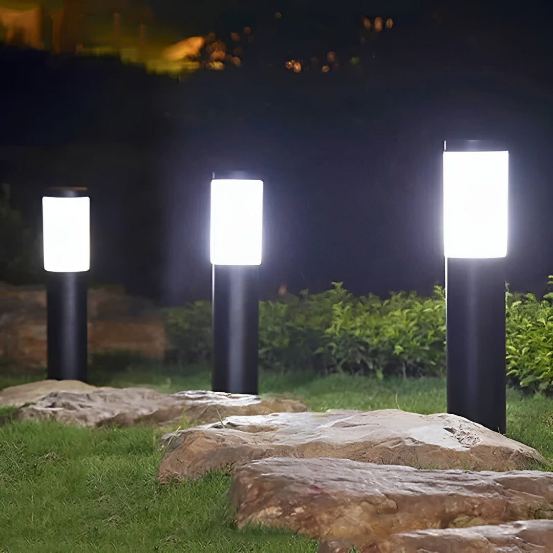 SolarShimmer - Rustfrit Stål Solpostlamper Udendørs Lampe