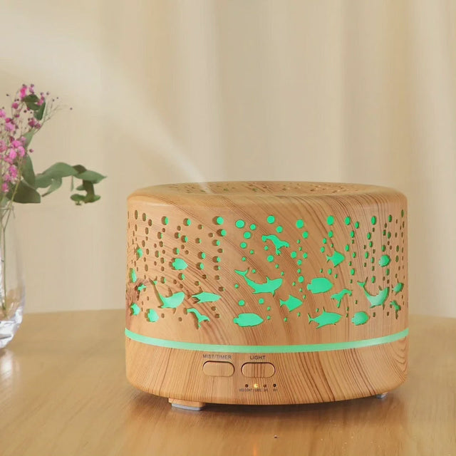 Ultralyd Aroma Diffuser Luftfugter med Fjernbetjening