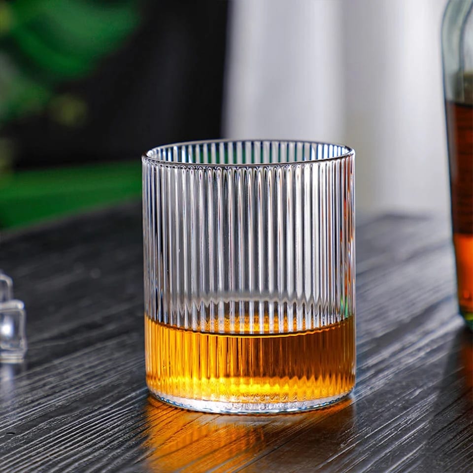 6 stykker borosilikat varmebestandige juiceglas