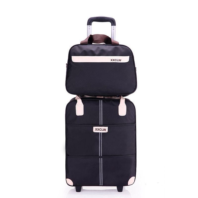 2 i 1 Rejsetasker Trolley Tasker Håndbagage Tasker