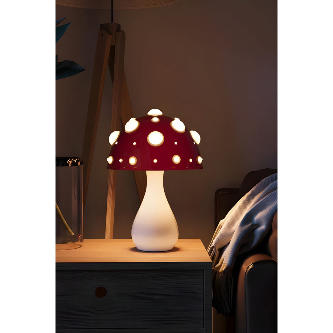 Lampe - Dekorativ Svamp Bordlampe