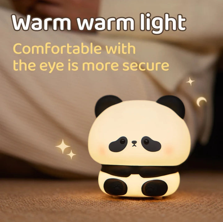 CuddlePanda Natlys - farverig LED Panda til børn