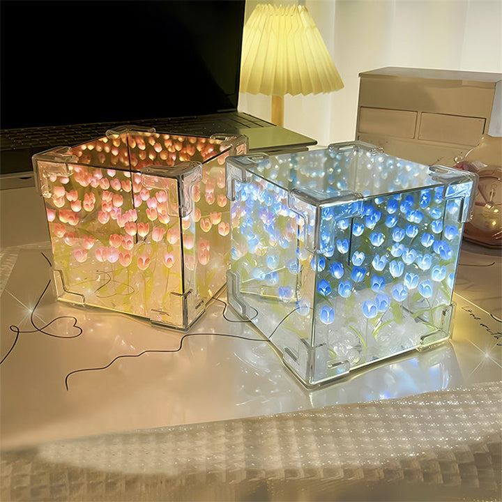 Belyst Tulipan Elegance Spejl Lampe