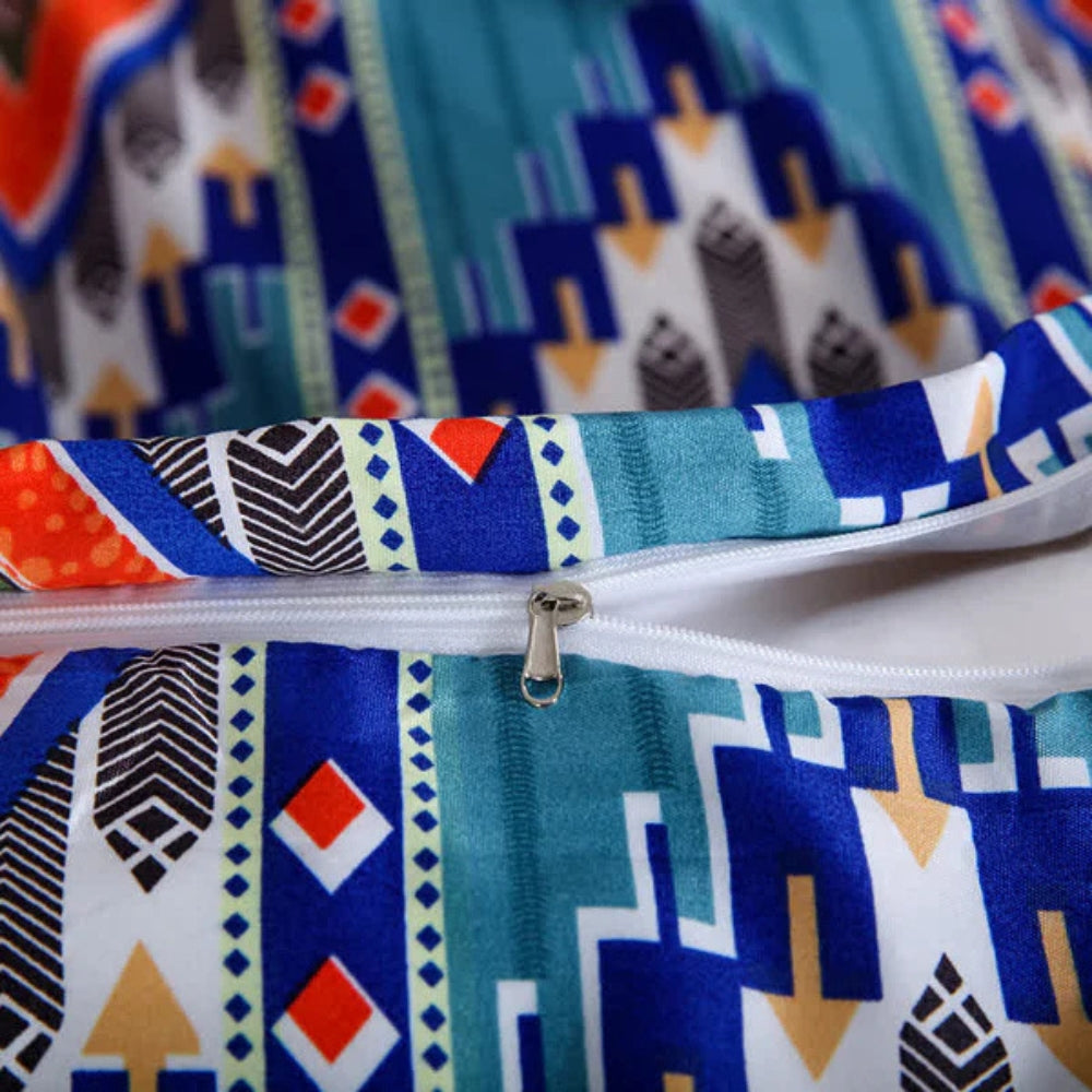 Indara Boho Tribal Print Duvet Cover Set