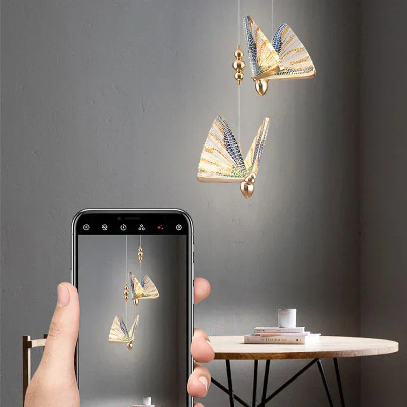 Butterfly-inspireret Pendel Lys