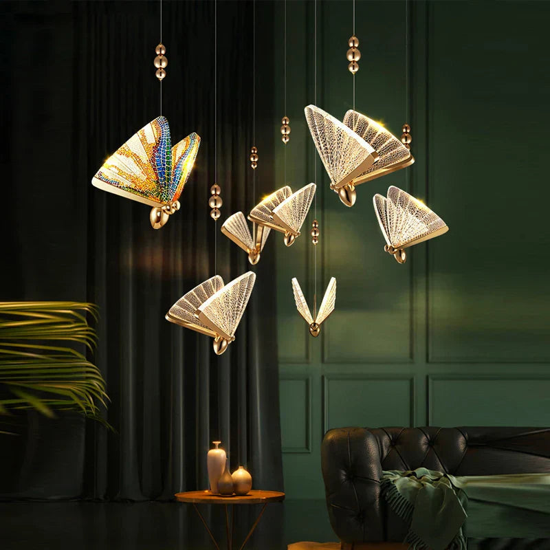 Butterfly-inspireret Pendel Lys