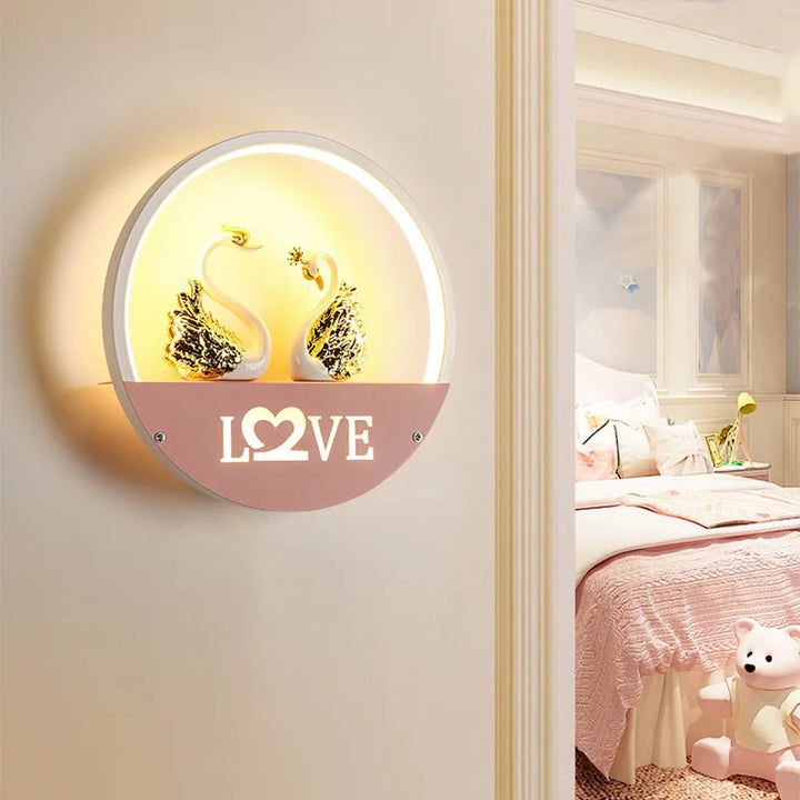 Væglampe til børneværelse – Kreativ LED natlampe med beslag |