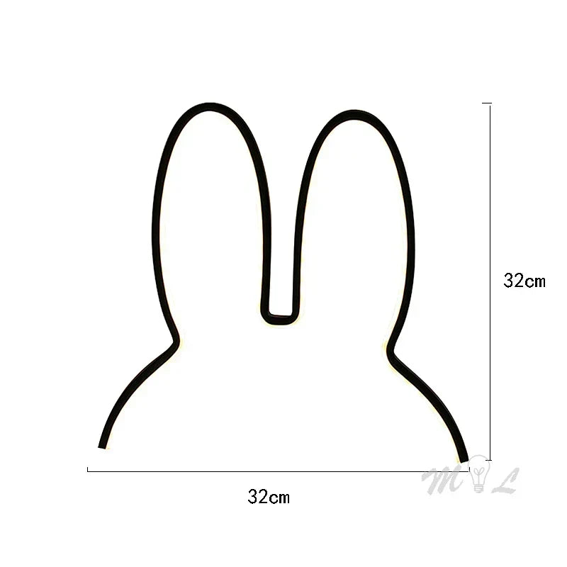 USB Genopladelig Kanin Nattelys med Ambient Belysning - BunnyLight |