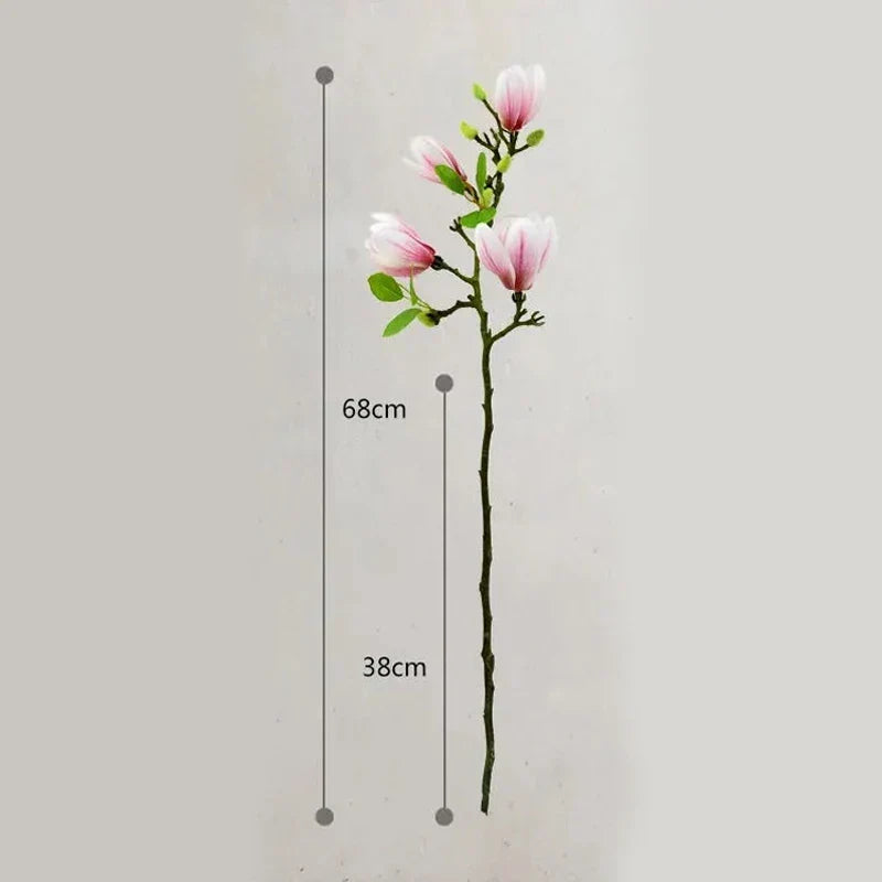 SilkSplendor - Livagtige kunstige magnoliagrene