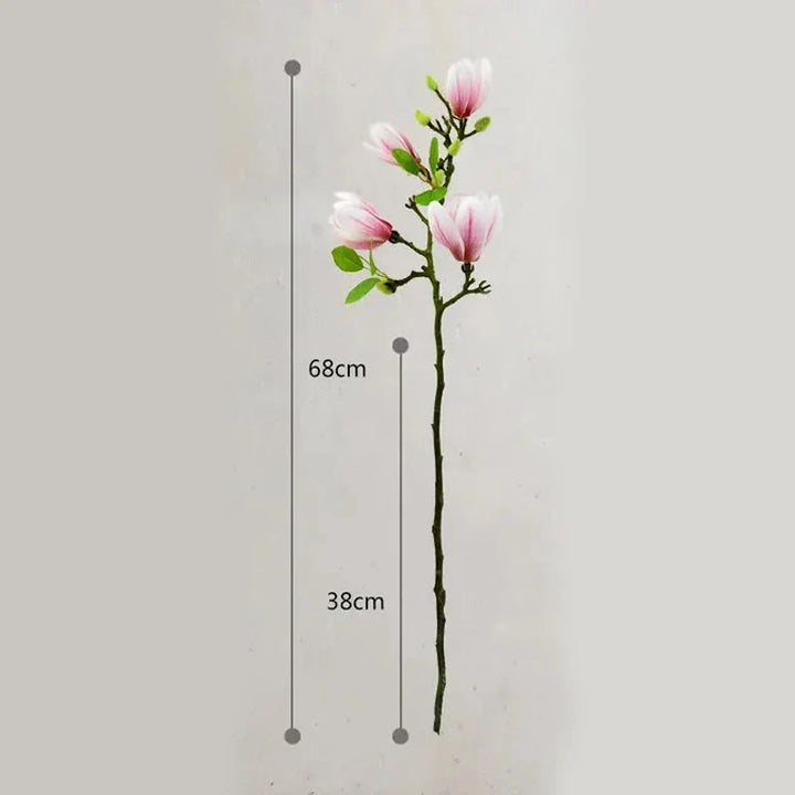 SilkSplendor - Livagtige kunstige magnoliagrene
