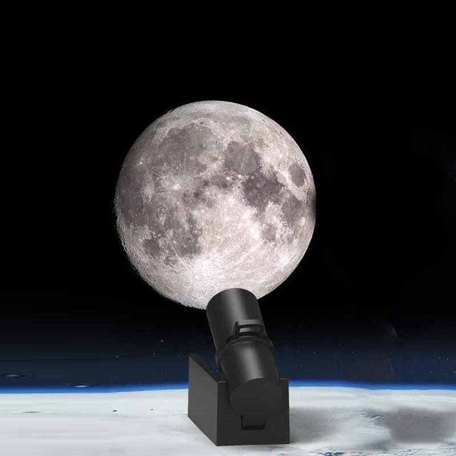 Jord & Måne Projektor Lampe | LED Natlys | Kosmisk Atmosfære med Flere Tilstande