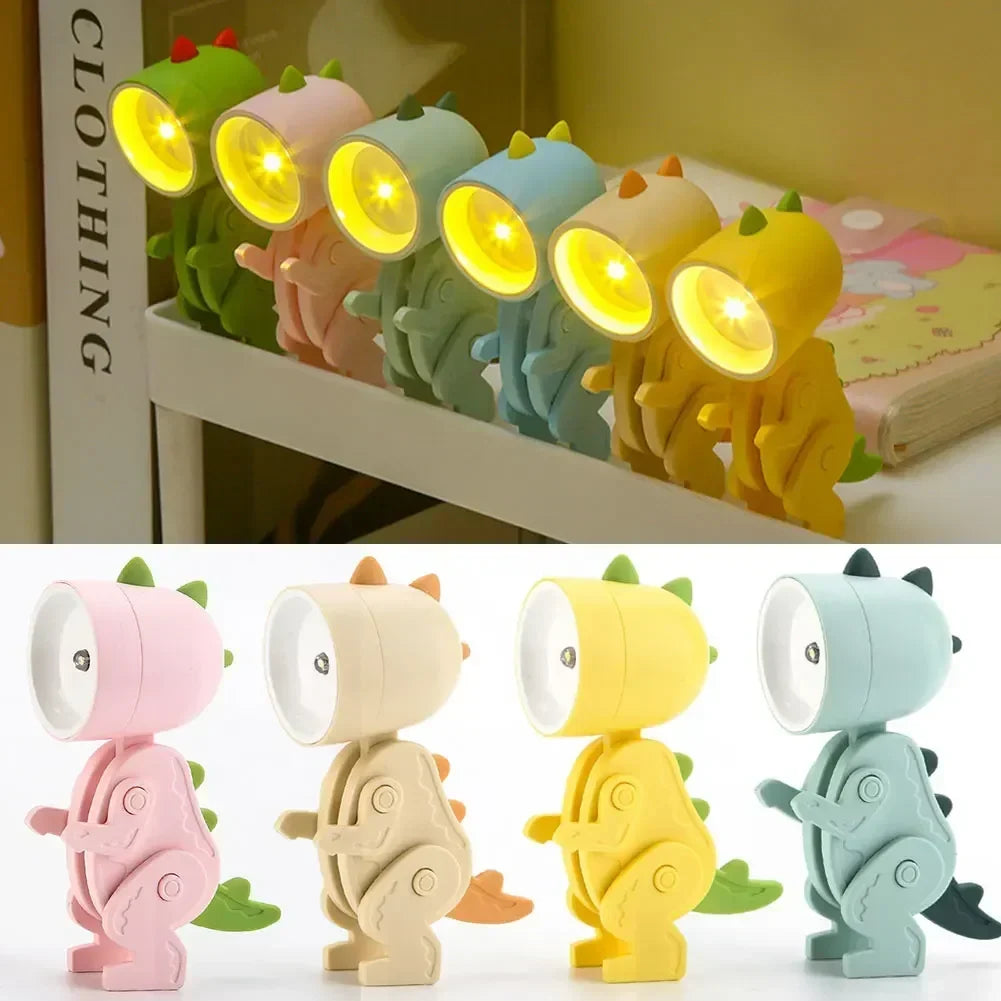 Søde Dinosaur LED Bordlamper – Justerbare Dyrefigurer Nattelys til Børn |
