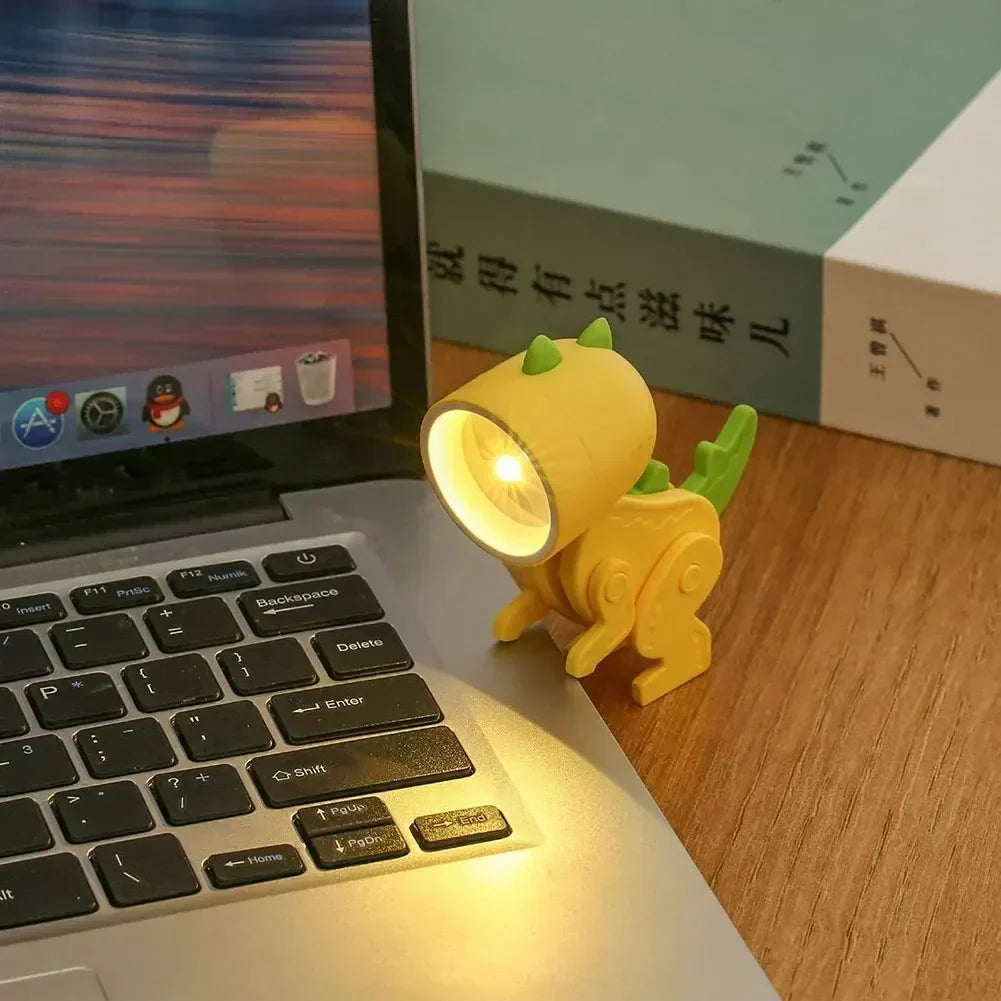 Søde Dinosaur LED Bordlamper – Justerbare Dyrefigurer Nattelys til Børn |