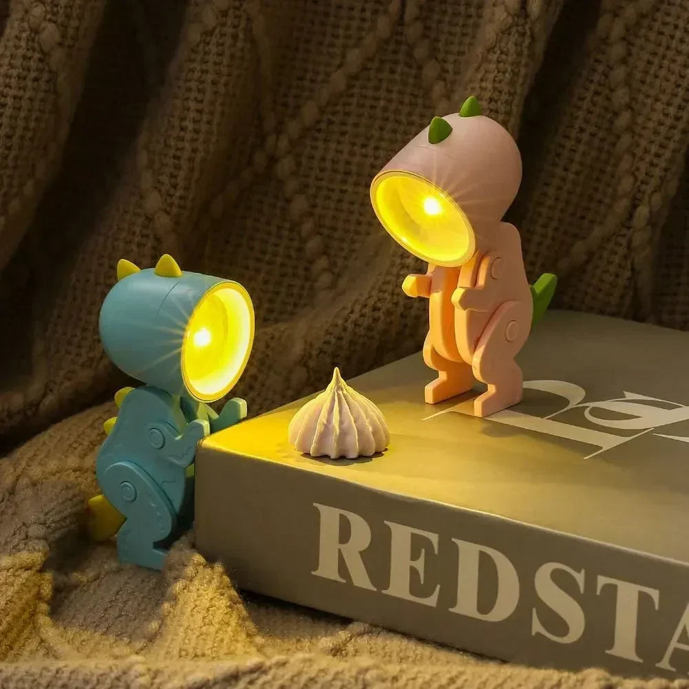 Søde Dinosaur LED Bordlamper – Justerbare Dyrefigurer Nattelys til Børn |